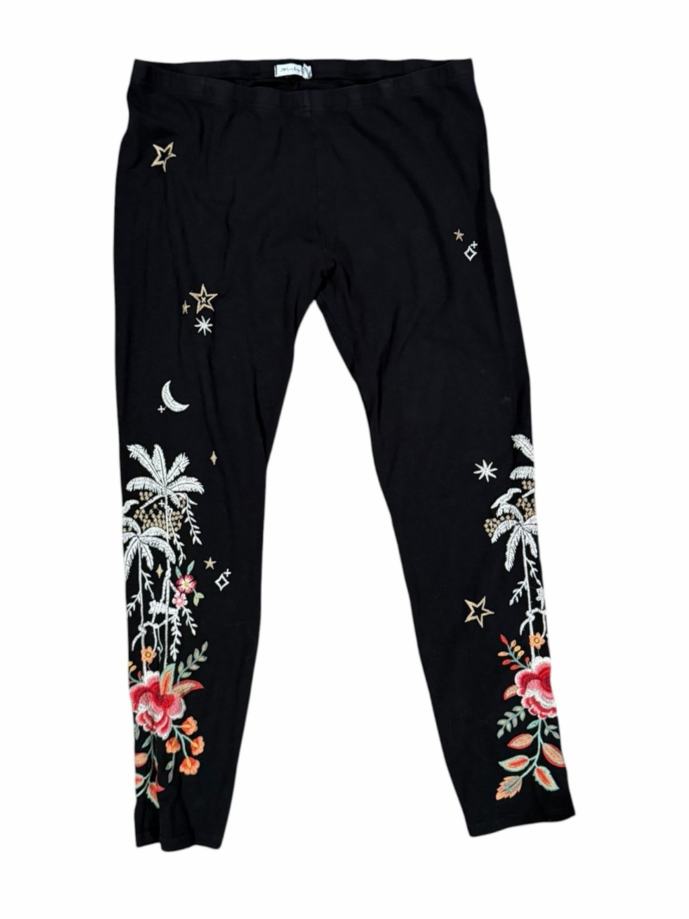 Johnny Was JW Los Angeles Embroidered Leggings